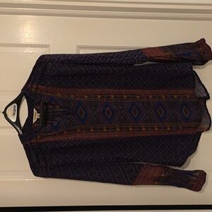 Lucky Brand Women's sheer blouse